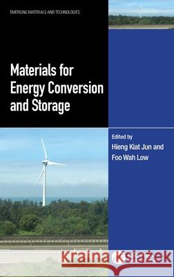 Materials for Energy Conversion and Storage Hieng Kiat Jun Foo Wah Low 9781032323114 CRC Press