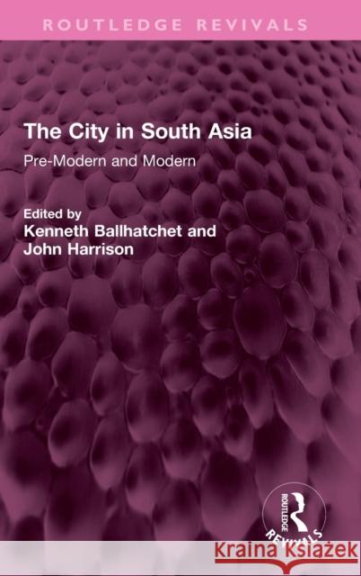 The City in South Asia: Pre-Modern and Modern Ballhatchet, Kenneth 9781032409238