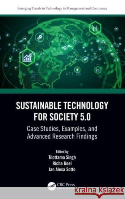 Sustainable Technology for Society 5.0  9781032426686 Taylor & Francis Ltd