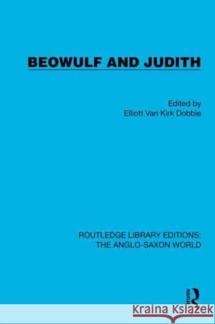 Beowulf and Judith  9781032541013 Taylor & Francis Ltd