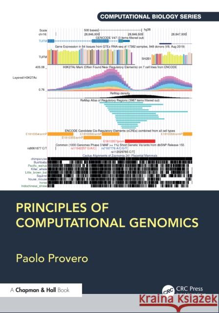 Principles of Computational Genomics Paolo Provero 9781032583990 CRC Press