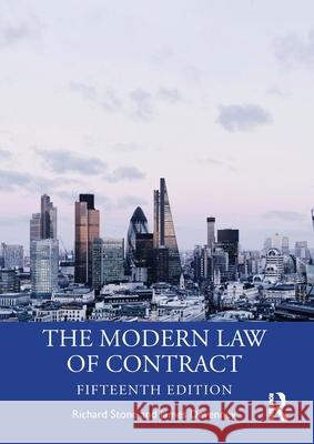 The Modern Law of Contract Richard Stone James Devenney 9781032626734 Routledge