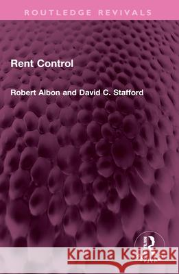 Rent Control David C. Stafford 9781032646138