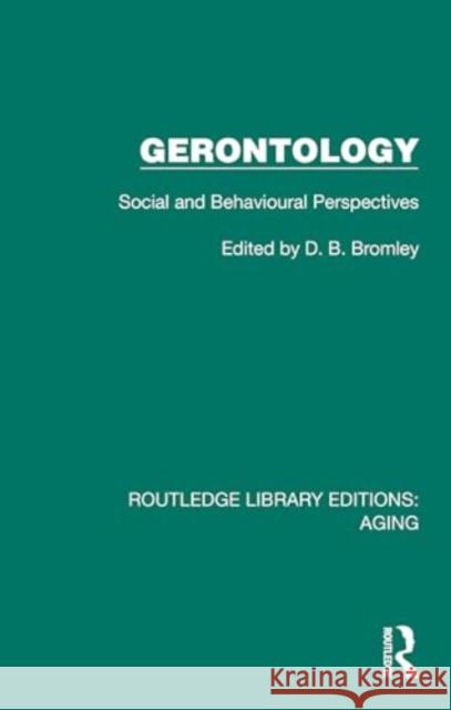 Gerontology  9781032709888 Taylor & Francis Ltd