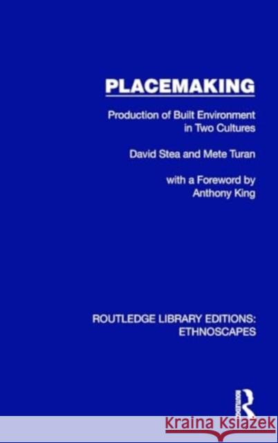 Placemaking: Production of Built Environment in Two Cultures David Stea Mete Turan 9781032864341 Taylor & Francis Ltd