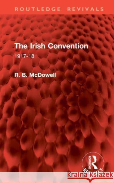 The Irish Convention R. B. McDowell 9781032865911 Taylor & Francis Ltd