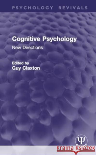 Cognitive Psychology  9781032950198 Taylor & Francis Ltd