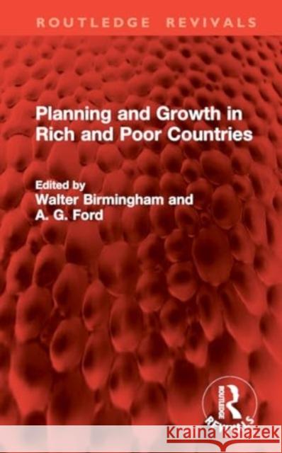 Planning and Growth in Rich and Poor Countries  9781032961392 Taylor & Francis Ltd