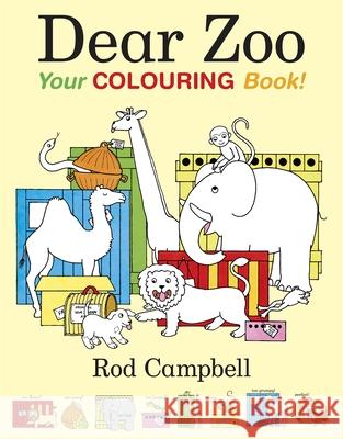 Dear Zoo: Your Colouring Book Rod Campbell 9781035034932 Pan Macmillan