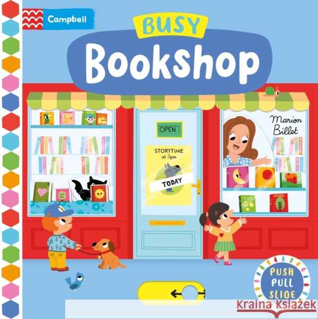 Busy Bookshop: A Push, Pull, Slide Book Marion Billet 9781035056187 Pan Macmillan
