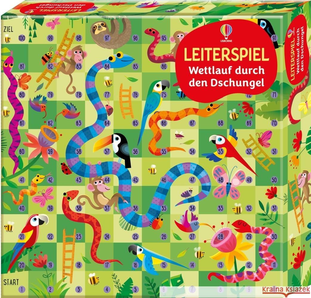 Leiterspiel: Wettlauf durch den Dschungel Nolan, Kate 9781035700288 Usborne Verlag