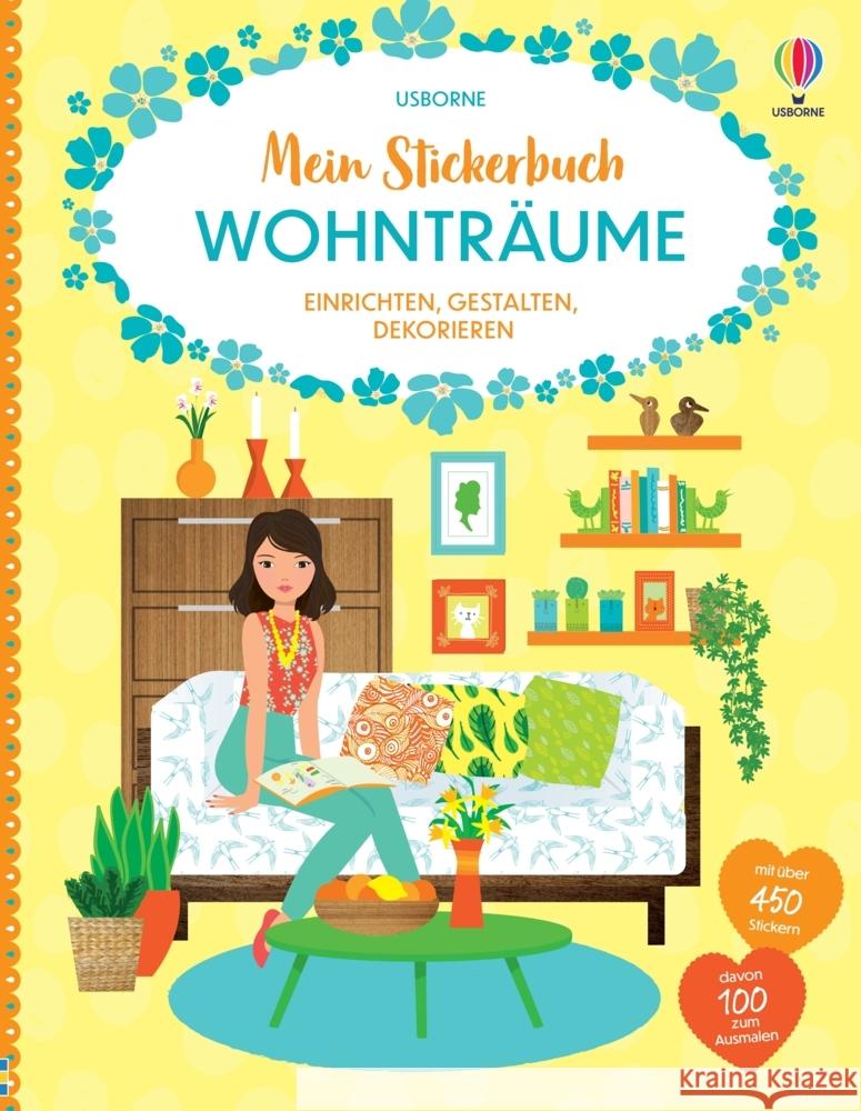 Mein Stickerbuch: Wohnträume Bone, Emily 9781035700820 Usborne Verlag