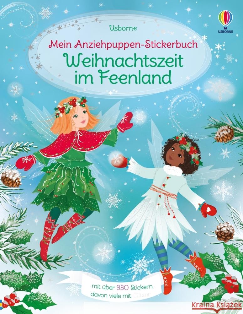 Mein Anziehpuppen-Stickerbuch: Weihnachtszeit im Feenland Watt, Fiona 9781035703944 Usborne Verlag