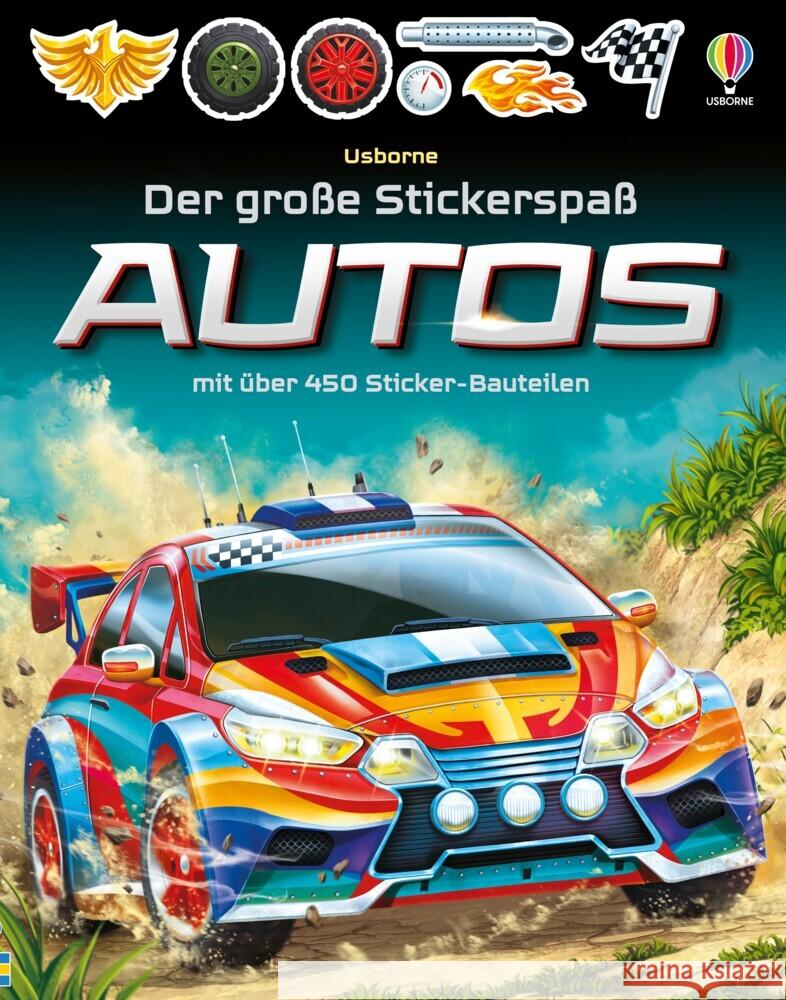 Der große Stickerspaß: Autos Tudhope, Simon 9781035704750 Usborne Verlag