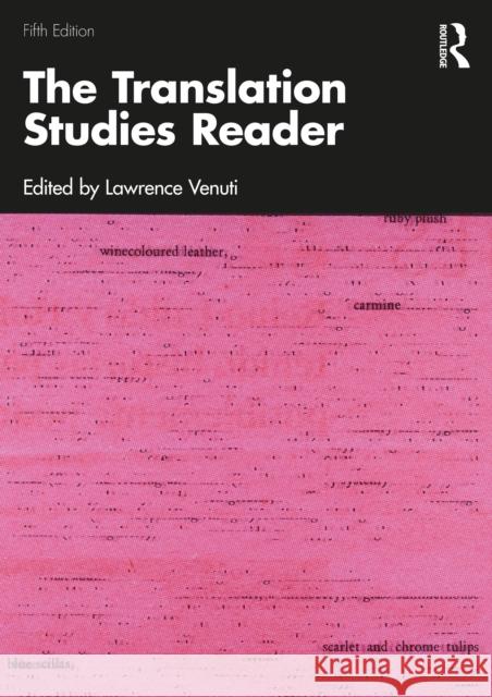 The Translation Studies Reader Lawrence Venuti 9781041035503