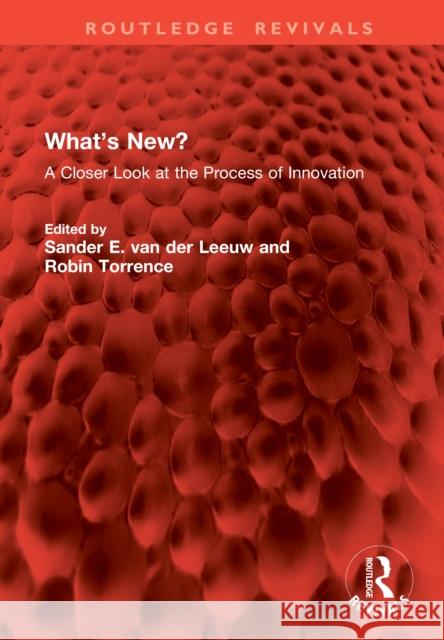 What's New?: A Closer Look at the Process of Innovation Sander E. Va Robin Torrence 9781041105558