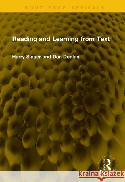 Reading and Learning from Text Dan Donlan 9781041310969 Routledge
