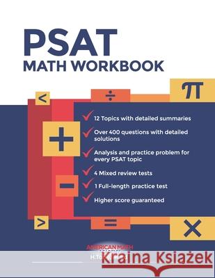 New PSAT Math Workbook American Math Academy 9781070103259 Independently Published