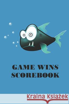 Game Wins Scorebook: Family Games Scorekeeper Tally Book Cartoon Fish Paige Mark Press 9781070575926