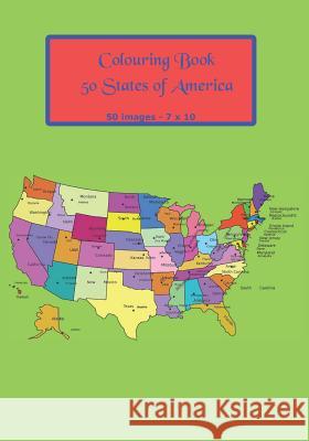 50 States of America Colouring Book: Mandala 7 x 10 50 Images Colouring Books, Ramped Up 9781070644240