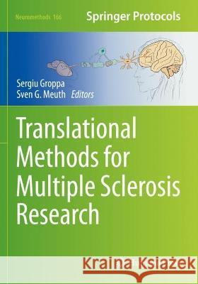 Translational Methods for Multiple Sclerosis Research  9781071612156 Springer US