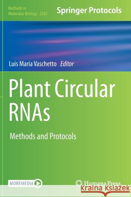 Plant Circular Rnas: Methods and Protocols Luis Maria Vaschetto 9781071616444 Humana