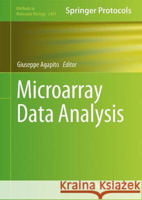 Microarray Data Analysis Giuseppe Agapito 9781071618387 Humana