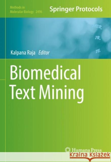 Biomedical Text Mining  9781071623046 Springer US