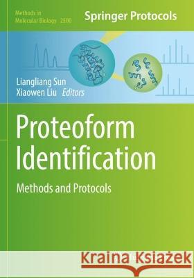 Proteoform Identification  9781071623275 Springer US