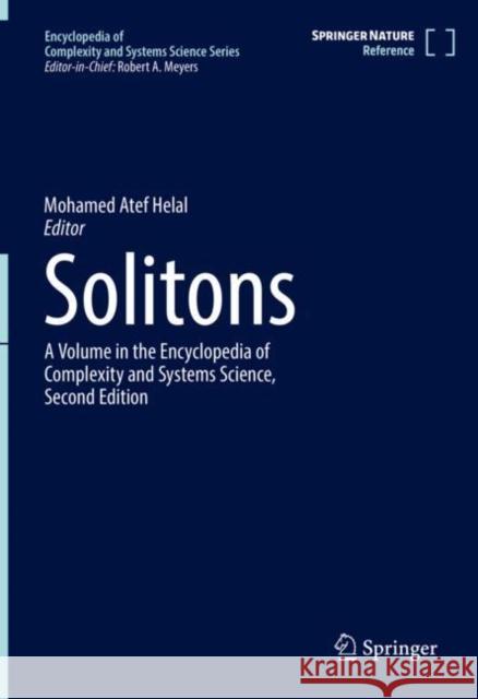 Solitons Mohamed Atef Helal 9781071624562 Springer