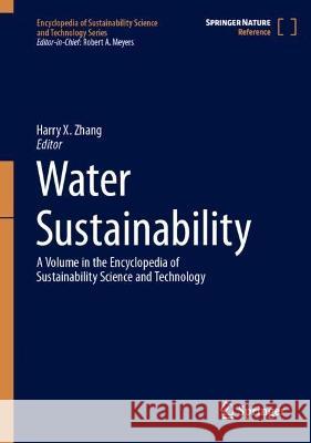 Water Sustainability Harry X. Zhang 9781071624654 Springer