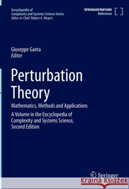 Perturbation Theory: Mathematics, Methods and Applications Giuseppe Gaeta 9781071626207 Springer