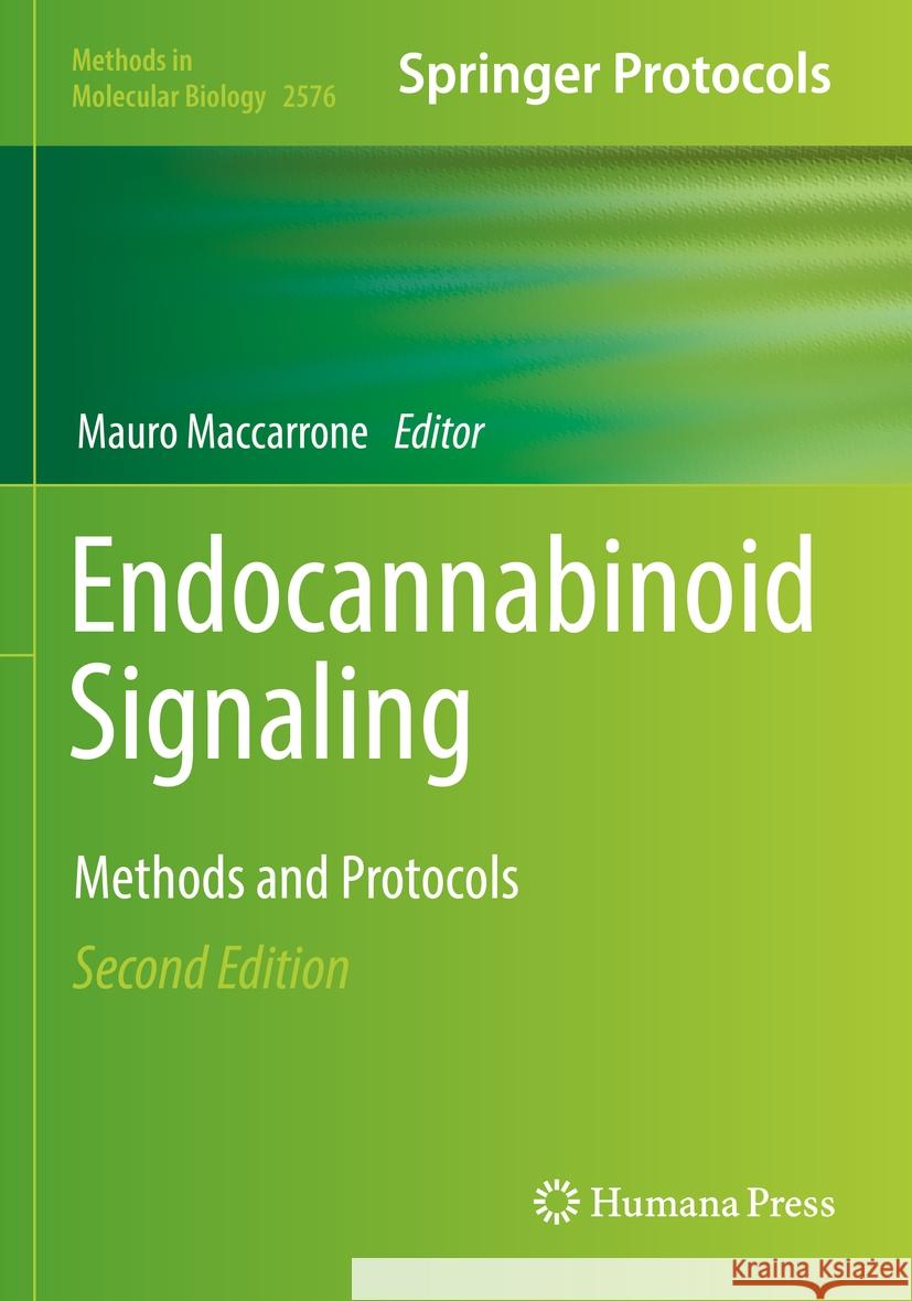 Endocannabinoid Signaling  9781071627303 Springer US