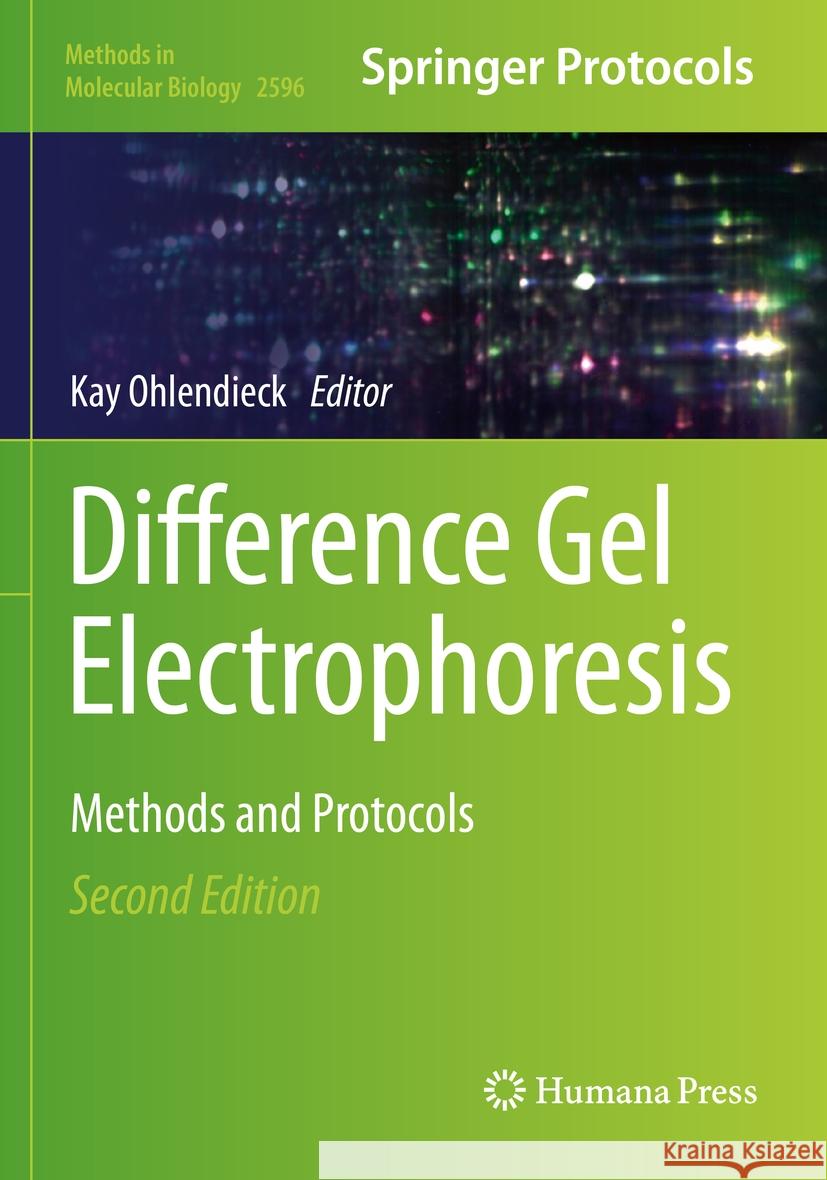 Difference Gel Electrophoresis  9781071628331 Springer US