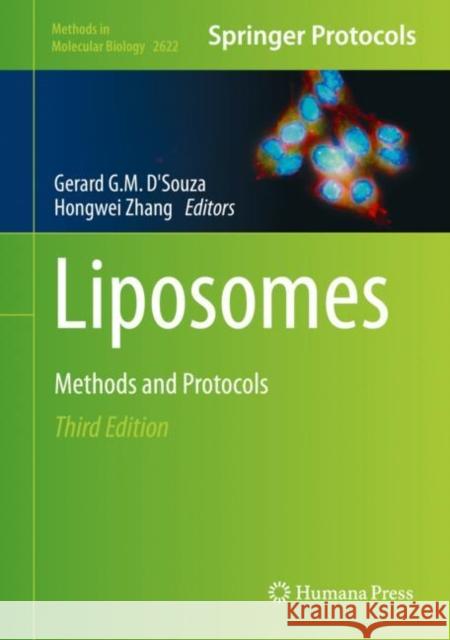 Liposomes: Methods and Protocols Gerard G. M. D'Souza Hongwei Zhang 9781071629536 Humana