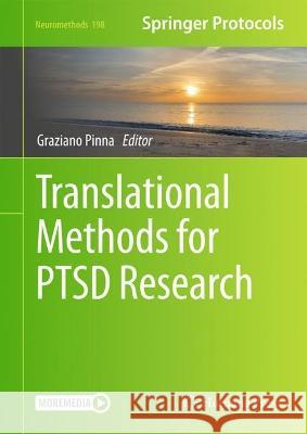 Translational Methods for PTSD Research Graziano Pinna 9781071632178 Humana