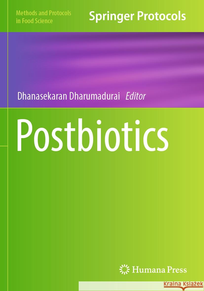 Postbiotics Dhanasekaran Dharumadurai 9781071634233