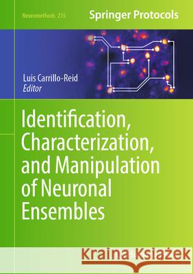 Identification, Characterization, and Manipulation of Neuronal Ensembles Luis Carrillo-Reid 9781071642078 Humana
