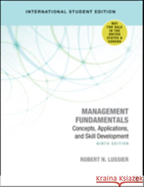 Management Fundamentals - International Student Edition: Concepts, Applications, and Skill Development Robert N. Lussier   9781071808061