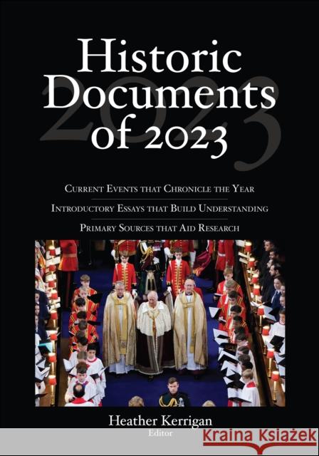 Historic Documents of 2023  9781071923603 Sage Publications Inc Ebooks