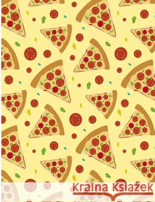Pizza Food Pattern: Pizza Slices College Ruled Line Notebook Jen Sterling 9781073034192 Independently Published