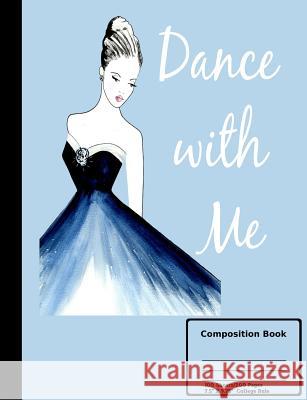 Dance With Me Composition Book: College Ruled 100 sheets/200 Pages 7.44 X 9.69 Penguin, Gilded 9781073561926