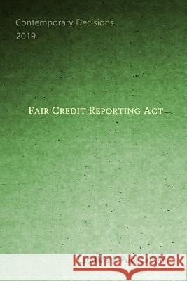 Fair Credit Reporting Act Landmark Publications 9781075155598 Independently Published