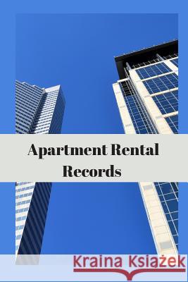 Apartment Rental Records Hidden Valley Press 9781076416766 Independently Published