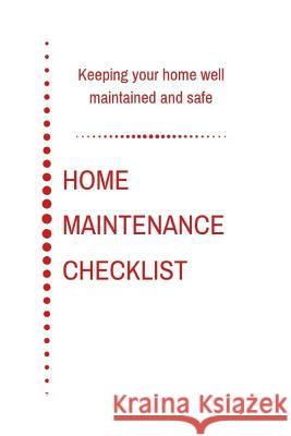 Home Maintenance Checklist Twisted Groundhog Publishing Tammie Chrin 9781077117532 Independently Published