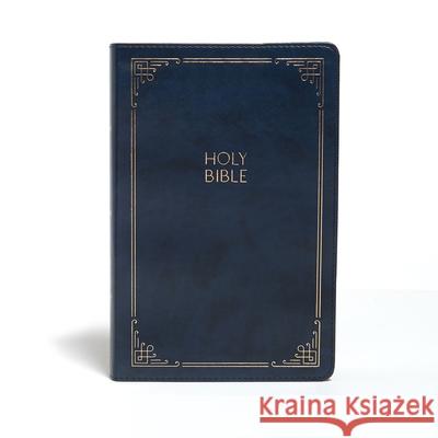 KJV Large Print Personal Size Reference Bible, Navy Leathertouch Holman Bible Staff 9781087734088 Holman Bibles