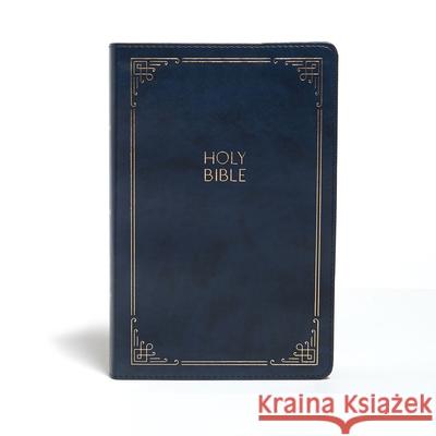 KJV Large Print Personal Size Reference Bible, Navy Leathertouch Indexed Holman Bible Staff 9781087734224 
