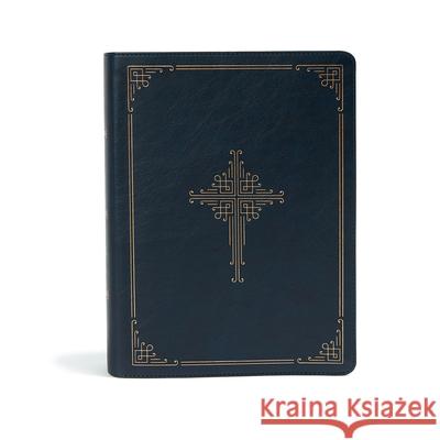 CSB Ancient Faith Study Bible, Navy Leathertouch: Black Letter, Church Fathers, Study Notes and Commentary, Ribbon Marker, Sewn Binding, Easy-To-Read Csb Bibles by Holman 9781087742359 Holman Bibles