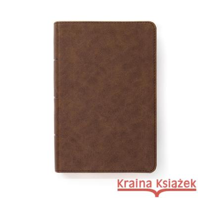 CSB Single-Column Compact Bible, Brown Leathertouch Csb Bibles by Holman 9781087751351 Holman Bibles