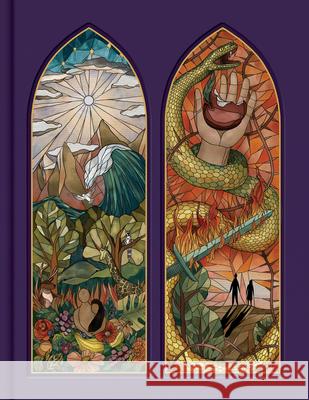 CSB Notetaking Bible, Stained Glass Edition, Amethyst Cloth-Over-Board Csb Bibles by Holman 9781087762494 